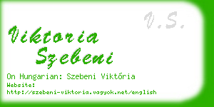 viktoria szebeni business card